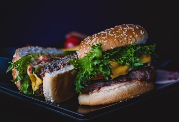 Bruce Banner Burger at Resolve Bar & Grill